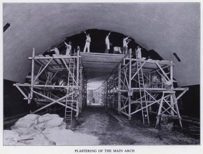 Túnel Mersey: Enlucido del arco principal de English Photographer