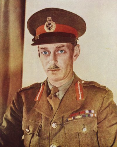 Miles Dempsey, general británico que comandó el Segundo Ejército en el desembarco de Normandía y fue el primer comandante británico en cruzar el Rin, Segunda Guerra Mundial de English Photographer