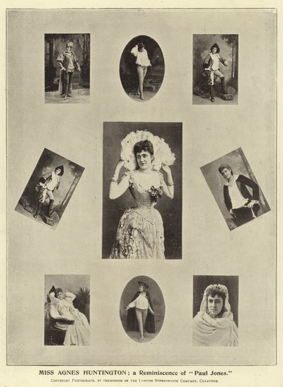 Señorita Agnes Huntington; un Recuerdo de Paul Jones de English Photographer