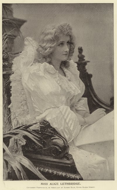 Señorita Alice Lethbridge de English Photographer