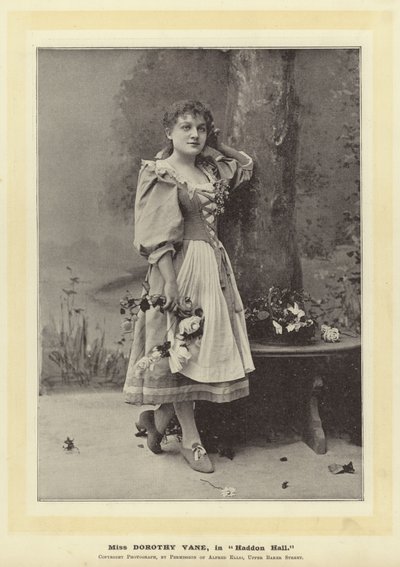 Miss Dorothy Vane, en Haddon Hall de English Photographer