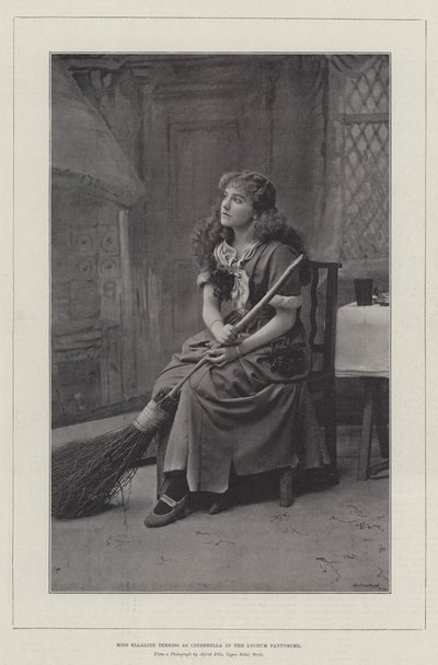 Miss Ellaline Terriss como Cenicienta en el Pantomima del Lyceum de English Photographer