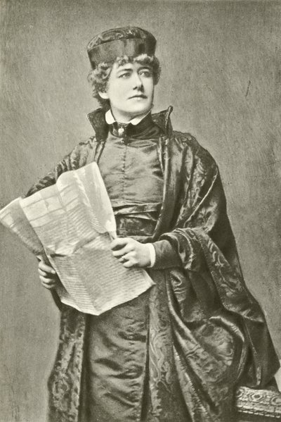 Miss Ellen Terry como Portia (gravure) de English Photographer