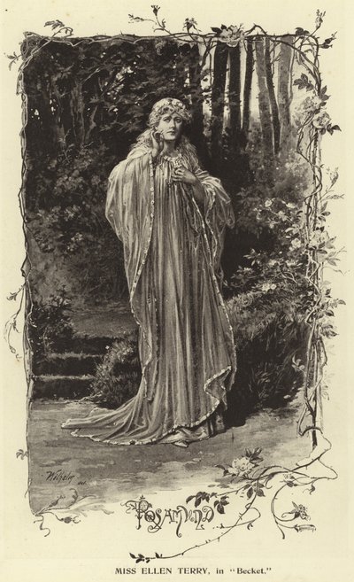 Señorita Ellen Terry, en Becket de English Photographer