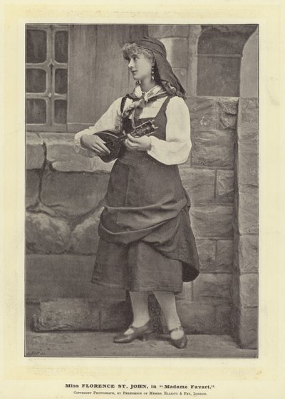 Miss Florence St John, en Madame Favart de English Photographer