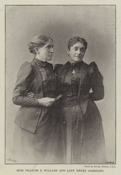 Señorita Frances E. Willard y Lady Henry Somerset de English Photographer