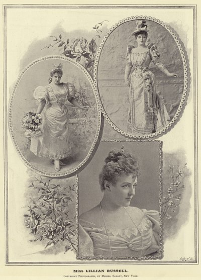 Miss Lillian Russell de English Photographer