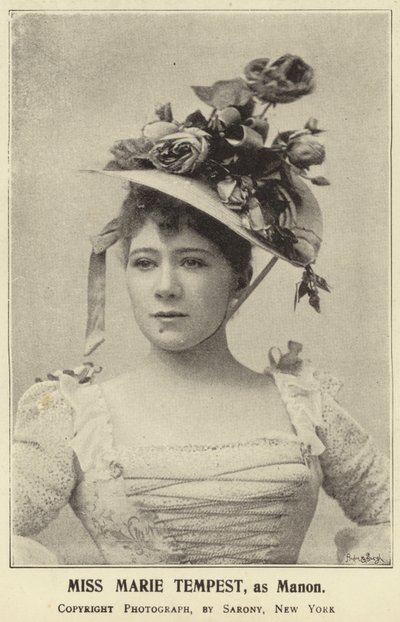 Señorita Marie Tempest, como Manon de English Photographer