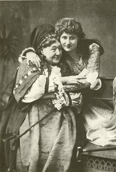 Miss Mary Anderson y Mrs Stirling como Julieta y la Nodriza (gravure) de English Photographer