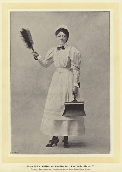 Miss May Yohe, como Phyllis, en La Esclava Dama de English Photographer