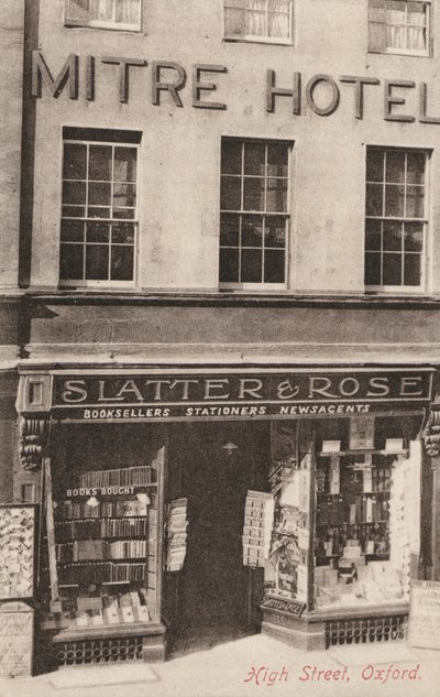 Hotel Mitre y Slatter and Rose, High Street, Oxford de English Photographer