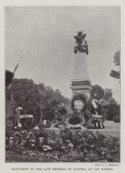 Monumento a la difunta Emperatriz de Austria en Cap Martin de English Photographer