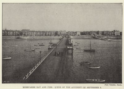 Bahía y muelle de Morecambe, escena del accidente del 9 de septiembre de English Photographer
