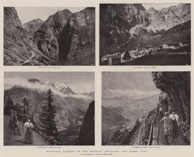 Paisaje montañoso en el Oberland bernés, el paso de Gemini de English Photographer