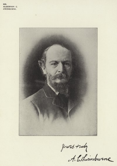 Sr. Algernon C Swinburne de English Photographer