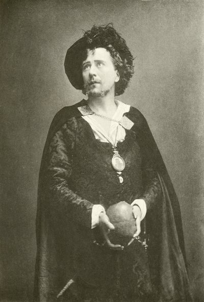 Mr Beerbohm Tree como Hamlet (gravure) de English Photographer