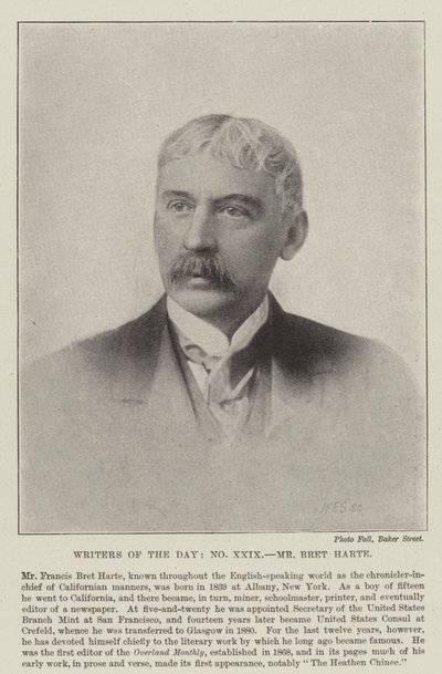 Sr. Bret Harte de English Photographer