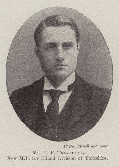 El Sr. C P Trevelyan, nuevo MP por la división de Elland en Yorkshire de English Photographer