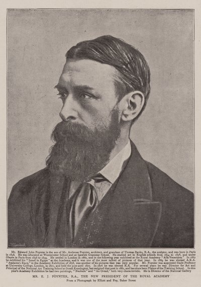 Sr. E. J. Poynter, RA, el nuevo presidente de la Real Academia de English Photographer