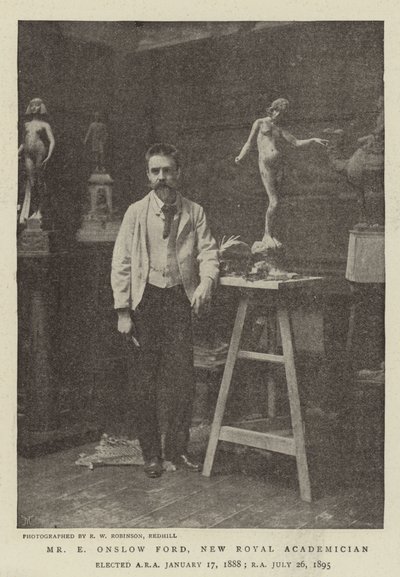 El Sr. E Onslow Ford, nuevo académico real de English Photographer