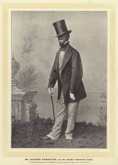 Mr Eugene Stratton, como el Dandy Coloured Coon de English Photographer
