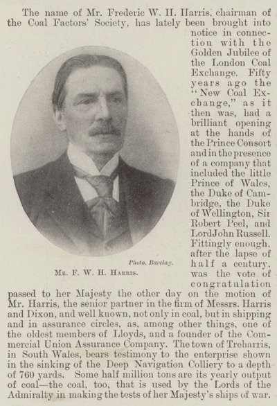 Sr. F. W. H. Harris de English Photographer