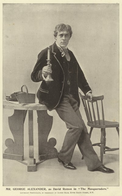 Señor George Alexander, como David Remon en The Masqueraders de English Photographer