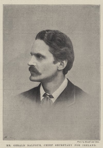 El Sr. Gerald Balfour, Secretario Principal para Irlanda de English Photographer