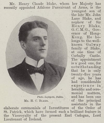 Mr H C Blake de English Photographer