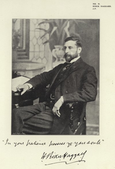 Sr. H Rider Haggard, JP de English Photographer