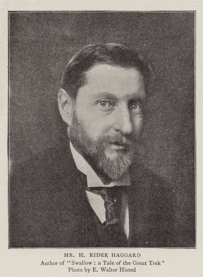 El Sr. H Rider Haggard, los autores de nuestra nueva serie de English Photographer