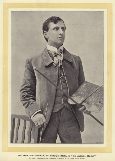 Mr Hayden Coffin, como Rudolph Blair, en El Modelo del Artista de English Photographer