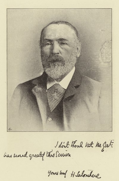 Sr. Henry Labouchere, MP por Northampton y Editor de Truth de English Photographer