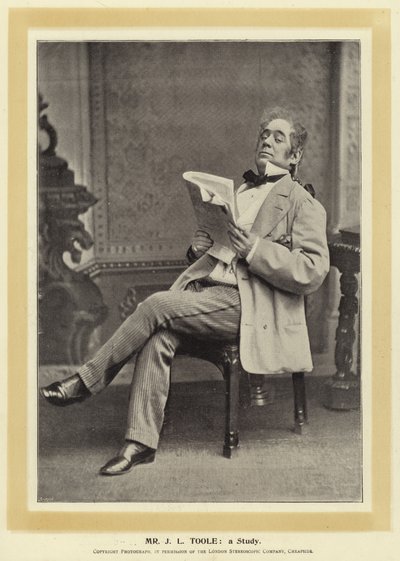 Señor J L Toole: un Estudio de English Photographer