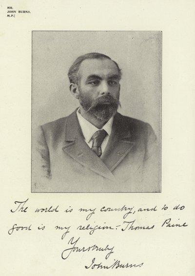 Sr. John Burns, MP de English Photographer