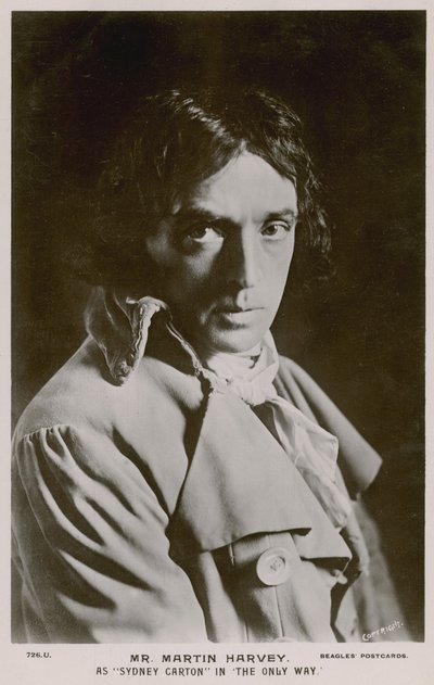 Sr. Martin Harvey, como Sydney Carton en El Único Camino de English Photographer