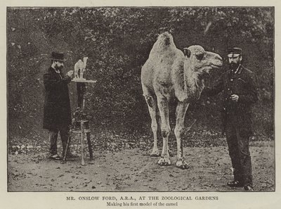 Sr. Onslow Ford, ARA, en el Zoológico de English Photographer