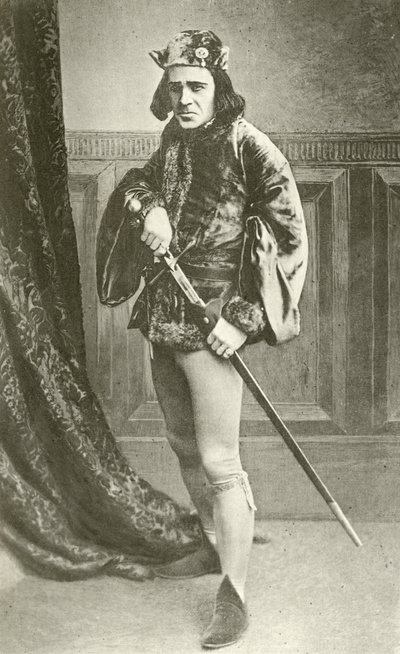 Mr Richard Mansfield como Ricardo III (gravure) de English Photographer