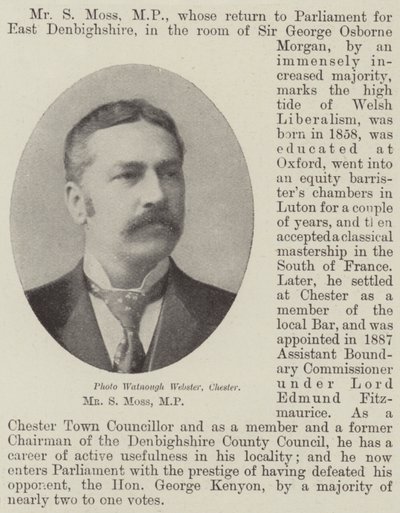 Sr. S Moss, MP de English Photographer