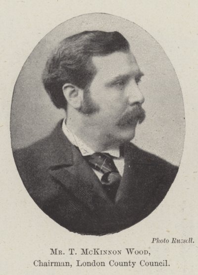 Sr. T McKinnon Wood, Presidente, Consejo del Condado de Londres de English Photographer