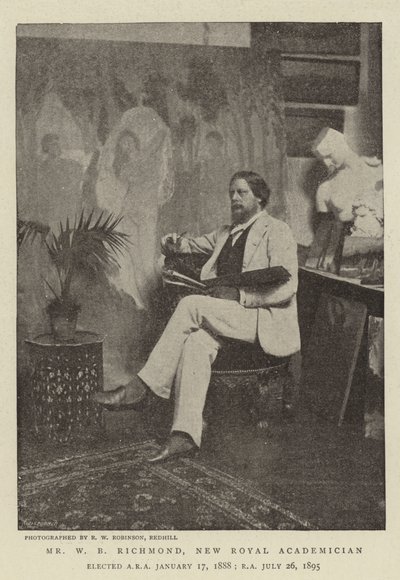 El Sr. W B Richmond, nuevo académico real de English Photographer