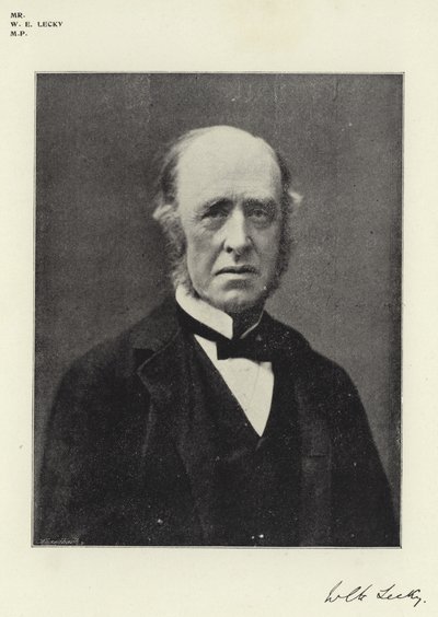 Sr. W E Lecky, MP de English Photographer