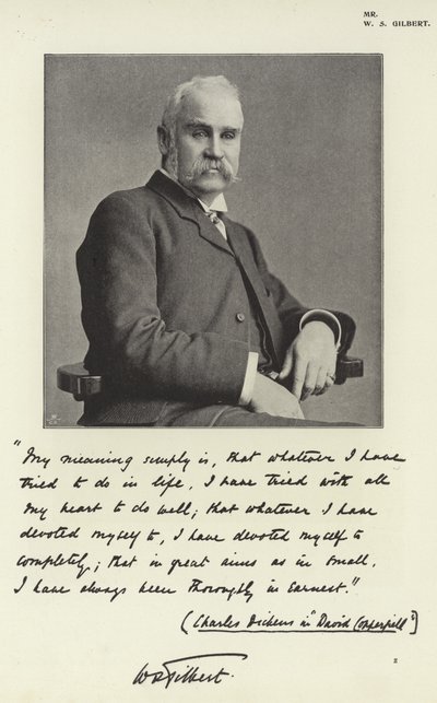 Sr. W S Gilbert de English Photographer