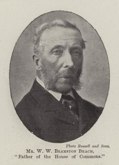 Sr. W. W. Bramston Beach, Padre de la Cámara de los Comunes de English Photographer