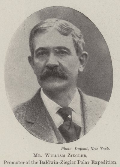 El Sr. William Ziegler, promotor de la expedición polar Baldwin-Ziegler de English Photographer