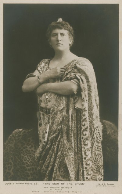 Sr. Wilson Barrett, Marcus en La Señal de la Cruz de English Photographer