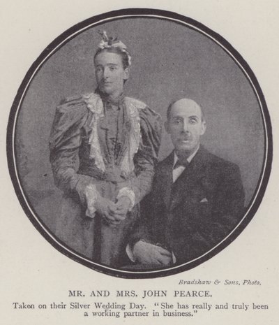 Sr. y Sra. John Pearce (foto b/n) de English Photographer
