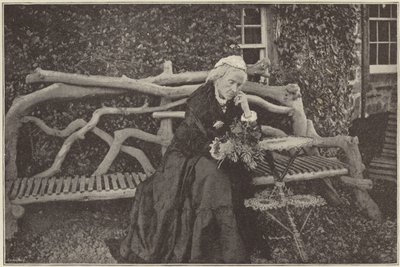 Sra. Gladstone en el jardín del Castillo Blackcraig de English Photographer