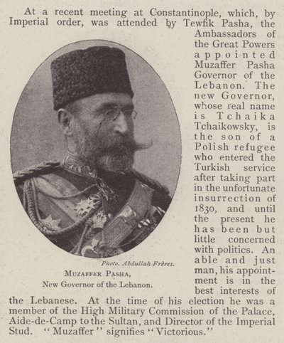 Muzaffer Pasha, nuevo gobernador del Líbano de English Photographer
