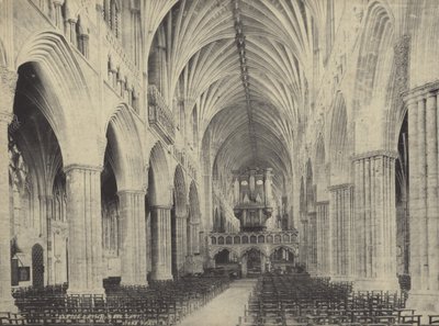 Nave de la Catedral de Exeter, Devon de English Photographer